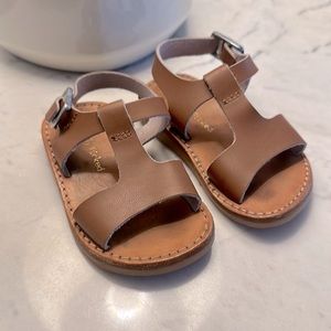 GUC Freshly Picked Brown Leather Sandals